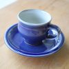 出西焼　コーヒーカップ・ソーサー　呉須（Syussai-yaki Cup&saucer/ blue)Shimane pref.