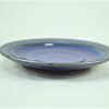 出西焼　7寸　縁鉄砂呉須釉皿/Syussai-yaki/21cm dish/Blue - 画像 (2)