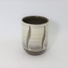 小鹿田焼　くしめ立湯呑　白/Onta tea cup/white/Kuroki humihito