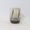 小鹿田焼　くしめ立湯呑　白/Onta tea cup/white/Kuroki humihito - 画像 (2)