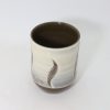 小鹿田焼　くしめ立湯呑　白/Onta tea cup/white/Kuroki humihito - 画像 (3)