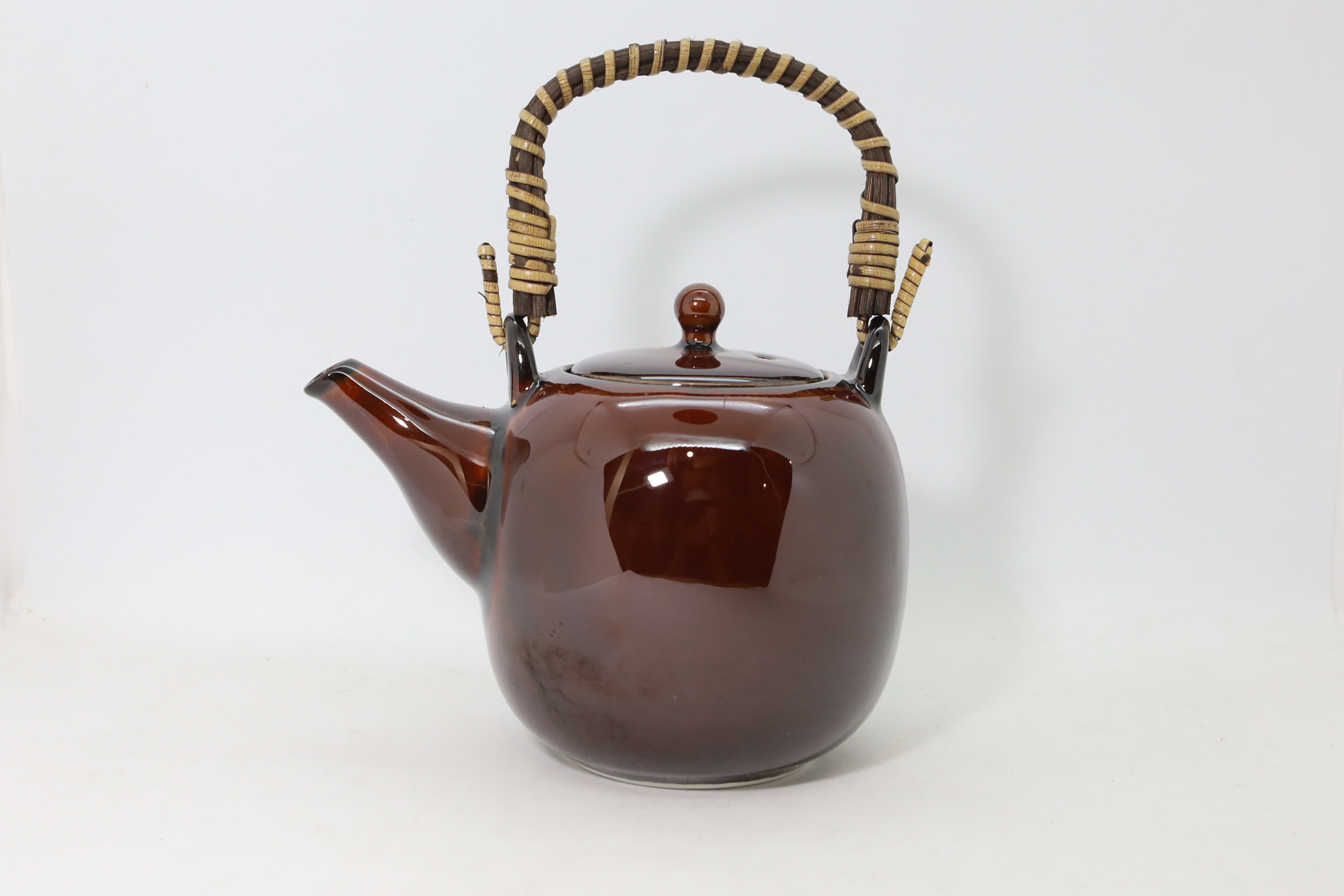 美濃焼　漆釉　土瓶/Mino/Tea pot/500cc/Urushi-brown
