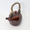 美濃焼　漆釉　土瓶/Mino/Tea pot/500cc/Urushi-brown - 画像 (2)