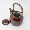 美濃焼　漆釉　土瓶/Mino/Tea pot/500cc/Urushi-brown - 画像 (3)