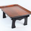 旅館用おりたたみ膳　木目　昭和/Folding private table/woodie/1980's/Japan