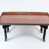 旅館用おりたたみ膳　木目　昭和/Folding private table/woodie/1980's/Japan - 画像 (4)