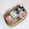 竹　買い物籠　太小/Bamboo shopping basket/wide-S - 画像 (6)