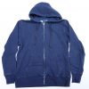 デニムスウェット　ジップパーカー　M/Denim color sweat zip parker/M
