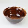出西焼　5寸深鉢　飴釉（Syussai-yaki 15cm bowl/caramel)Shimane pref.　