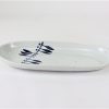砥部焼　楕円長皿　羽根紋　岡田陶房 Tobe-yaki long dish/wings/Ehime pref. - 画像 (2)