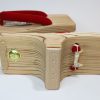 日田杉　一本下駄24.5cm　赤/Cedar training clog/24.5cm/red/Hita,Japan - 画像 (5)