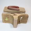 日田杉　一本下駄24.5cm　かのこ赤/Cedar training clog/24.5cm/kanoko-red/Hita,Japan - 画像 (3)