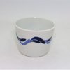 砥部焼　猪口　青波　岡田陶房(Tobe mini bowl/waves/Ehime pref.