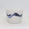 砥部焼　猪口　青波　岡田陶房(Tobe mini bowl/waves/Ehime pref. - 画像 (2)