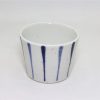 砥部焼　猪口　線紋　岡田陶房(Tobe mini bowl/stlipes/Ehime pref.