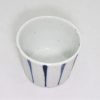 砥部焼　猪口　線紋　岡田陶房(Tobe mini bowl/stlipes/Ehime pref. - 画像 (3)