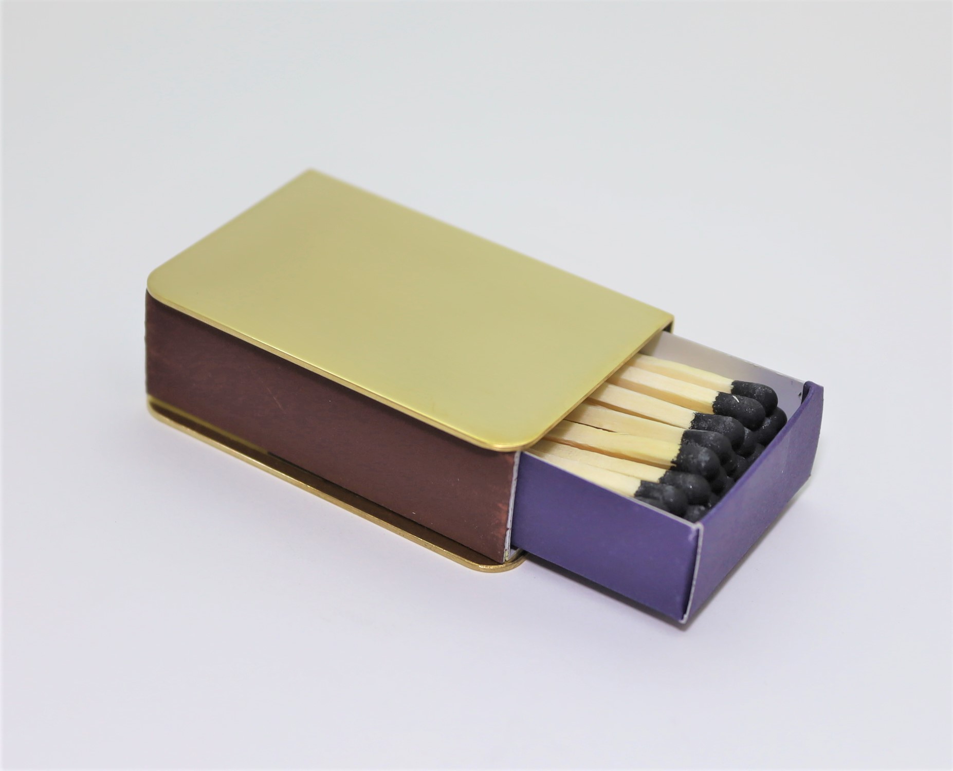 真鍮製マッチケース　日本製/Brass match box case/Japan