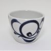 砥部焼　猪口樽型　唐草紋　岡田陶房(Tobe mini bowl/barrel/arabesque/Ehime pref.