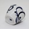 砥部焼　猪口樽型　唐草紋　岡田陶房(Tobe mini bowl/barrel/arabesque/Ehime pref. - 画像 (3)