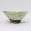 小鹿田焼　5寸丼　ハケメ緑/Onta 15cm bowl/green/Kuroki humihito - 画像 (2)
