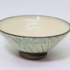 小鹿田焼　5寸丼　ハケメ緑/Onta 15cm bowl/green/Kuroki humihito - 画像 (4)