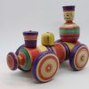 木地玩具　汽車（大）　宮城県1970年頃 Wooden toy/train large/1970's/Miyagi pref.