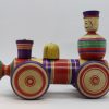 木地玩具　汽車（大）　宮城県1970年頃 Wooden toy/train large/1970's/Miyagi pref. - 画像 (2)