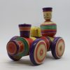 木地玩具　汽車（大）　宮城県1970年頃 Wooden toy/train large/1970's/Miyagi pref. - 画像 (3)