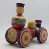 木地玩具　汽車（大）　宮城県1970年頃 Wooden toy/train large/1970's/Miyagi pref. - 画像 (4)