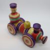 木地玩具　汽車（大）　宮城県1970年頃 Wooden toy/train large/1970's/Miyagi pref. - 画像 (5)