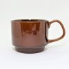 美濃　スタッキングマグ　チョコ/Mino stacking mug /chocolate/Japan - 画像 (2)