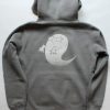 ヒロポン　ジップパーカー　濃灰　S　Original zip parker/grey/S/awaking ghost