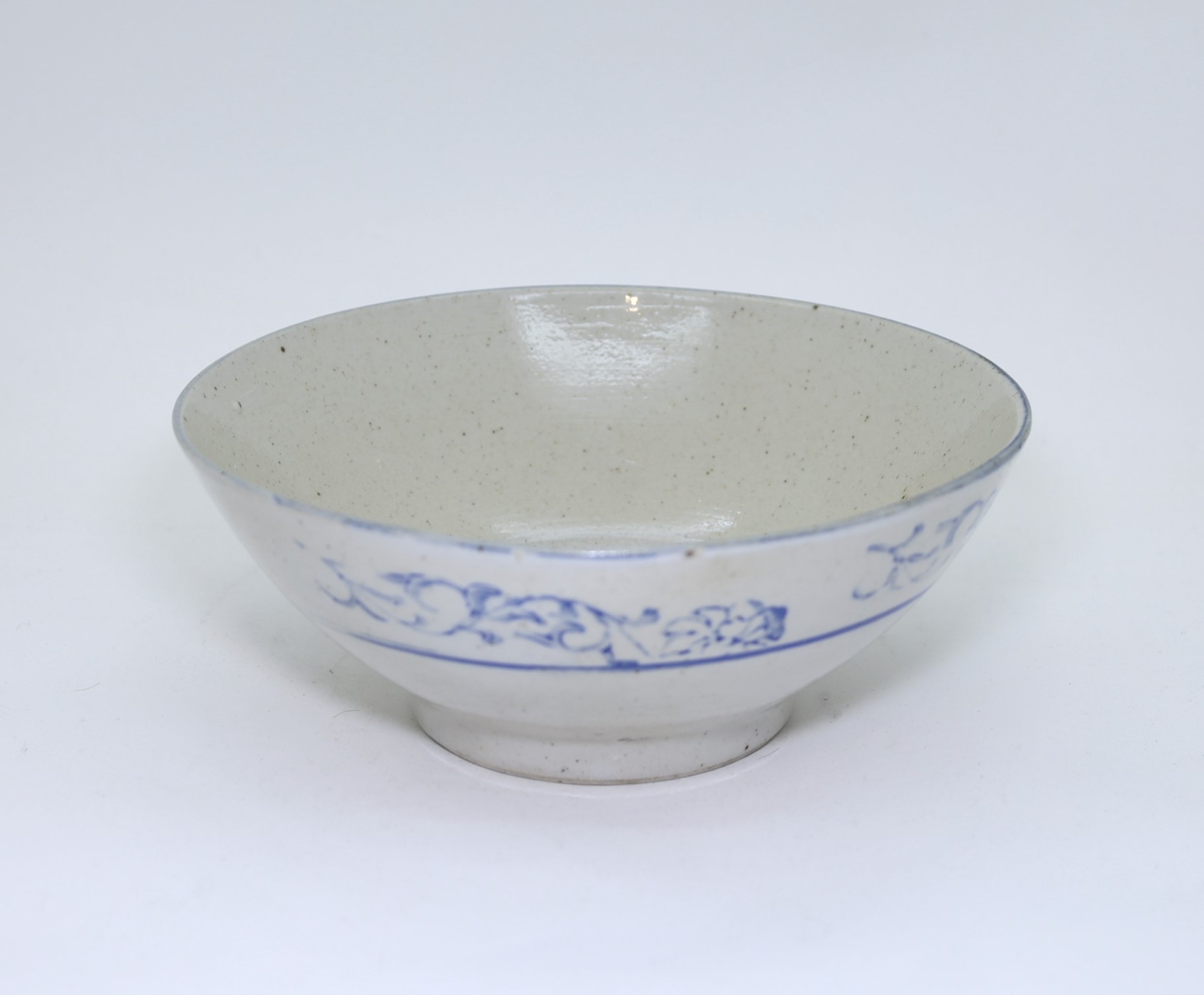 中国清時代　康き年製　青花薄胎　大鉢　タサオ　直径25㎝　東山6-0128☆2F