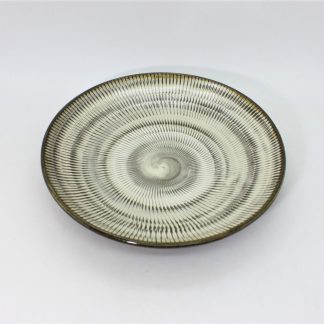 小鹿田焼 とびカンナ7寸皿/Onta 21cm dish/kuroki humihito – 倉日用商店