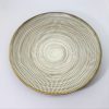 小鹿田焼　とびカンナ8寸皿/Onta 24cm dish/kuroki humihito - 画像 (2)