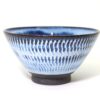 美濃　カンナ飯碗　青/Shaved rice bowl/Mino - 画像 (2)