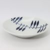 砥部焼　４寸小皿　羽根紋　岡田陶房/Tobe 13cm dish/wings/okada - 画像 (3)