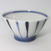 砥部焼　飯碗　線紋　岡田陶房/Tobe rice bowl/stripes/okada