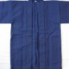 遠州木綿　刺子半纏　市松織り(黒x青）M（Japanese working jacket/bk x bl check/M) - 画像 (3)