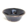 出西焼　4寸　反り鉢　黒（Syussai-yaki 12cm bowl/black)Shimane pref.