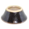 出西焼　4寸　反り鉢　黒（Syussai-yaki 12cm bowl/black)Shimane pref. - 画像 (3)