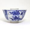 伊万里　染付3.5寸フタ付飯碗　江戸後期/Rice bowl 10.5cm/Blue flower/19c./Japan - 画像 (2)
