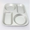 アルマイト　ランチプレート　シルバー/Alumite lunch plate/silver/japan - 画像 (3)