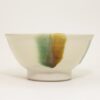 出西焼　飯碗　小　三彩/Syussai-yaki/Rice bowl/sansai (green blown)/S - 画像 (5)
