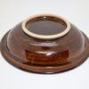 出西窯　縁そり鉢　7寸　飴/Syussai rim flat bowl/21cm/amber - 画像 (4)