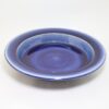 出西窯　縁そり鉢　7寸　呉須/Syussai rim flat bowl/21cm/blue