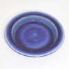 出西窯　縁そり鉢　7寸　呉須/Syussai rim flat bowl/21cm/blue - 画像 (2)