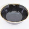 出西窯　6寸丼　黒流れ/Syussai 18cm bowl/black - 画像 (2)