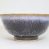 出西窯　6寸丼　黒流れ/Syussai 18cm bowl/black - 画像 (3)