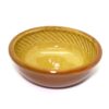湯町窯　サラダ鉢　黄シノギ/Yumachi salad bowl/yellow-edge